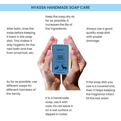 Nyassa Forest Musk Soap | Honeysuckle & Almond Oil | Musky Fragrance | All Skin Types | 150g