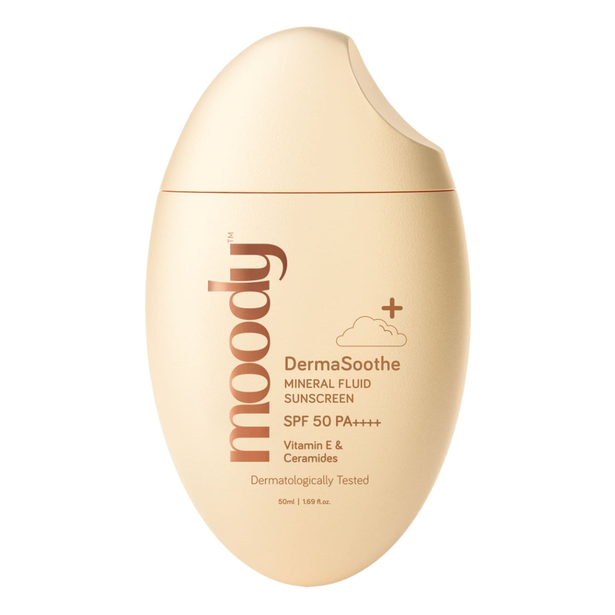 Moody Sensisoothe Mineral Sunscreen SPF 50 PA++++ With Rice Water & Ceramides For Senstive Skin