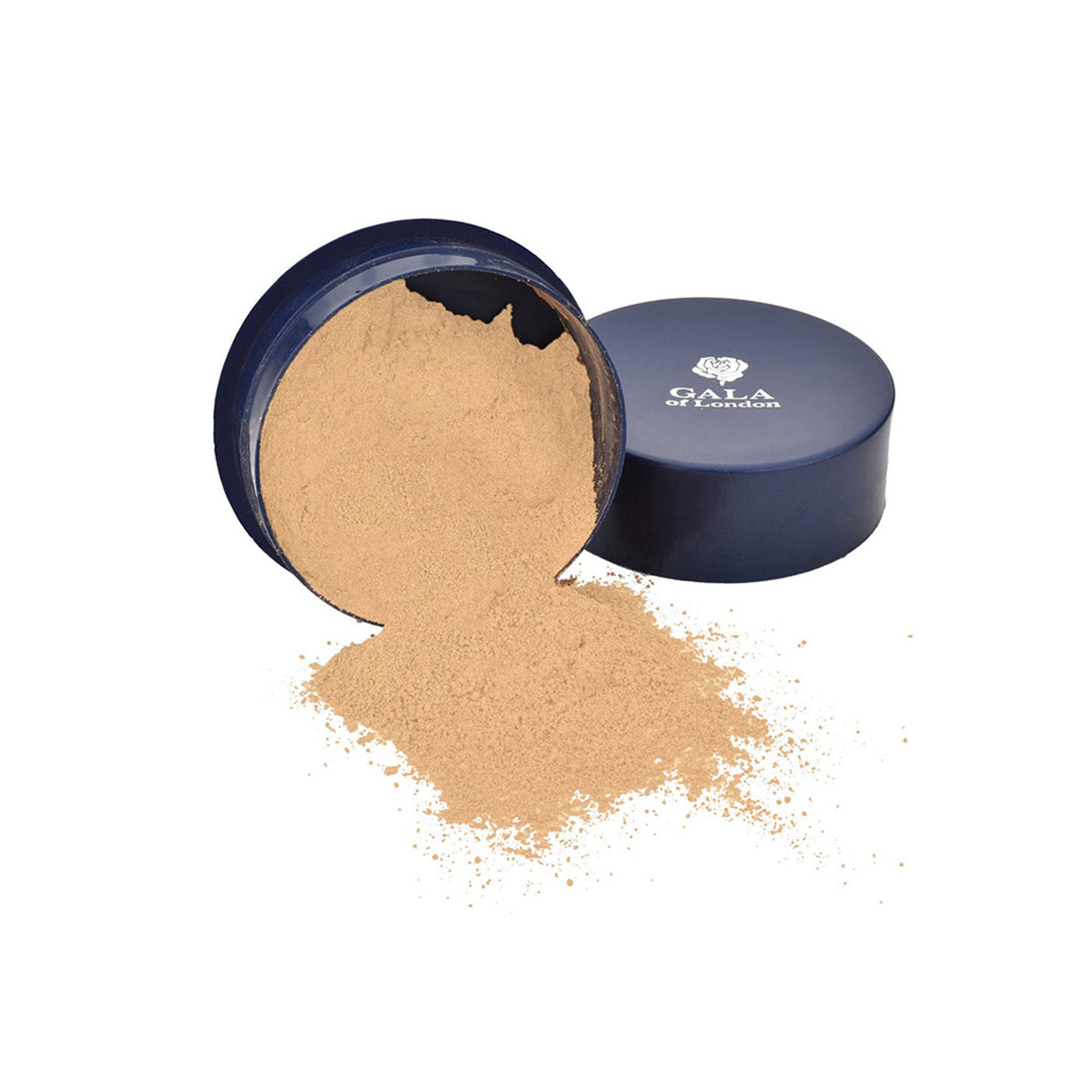 Gala of London Pearl Face Powder in Sun Kissed shade, displaying a compact with shimmering pearl finish for a radiant glow.