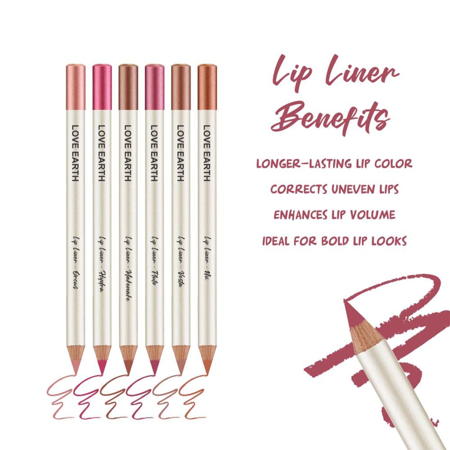 Love Earth Lip Liner Everyday Nudes - Pluto