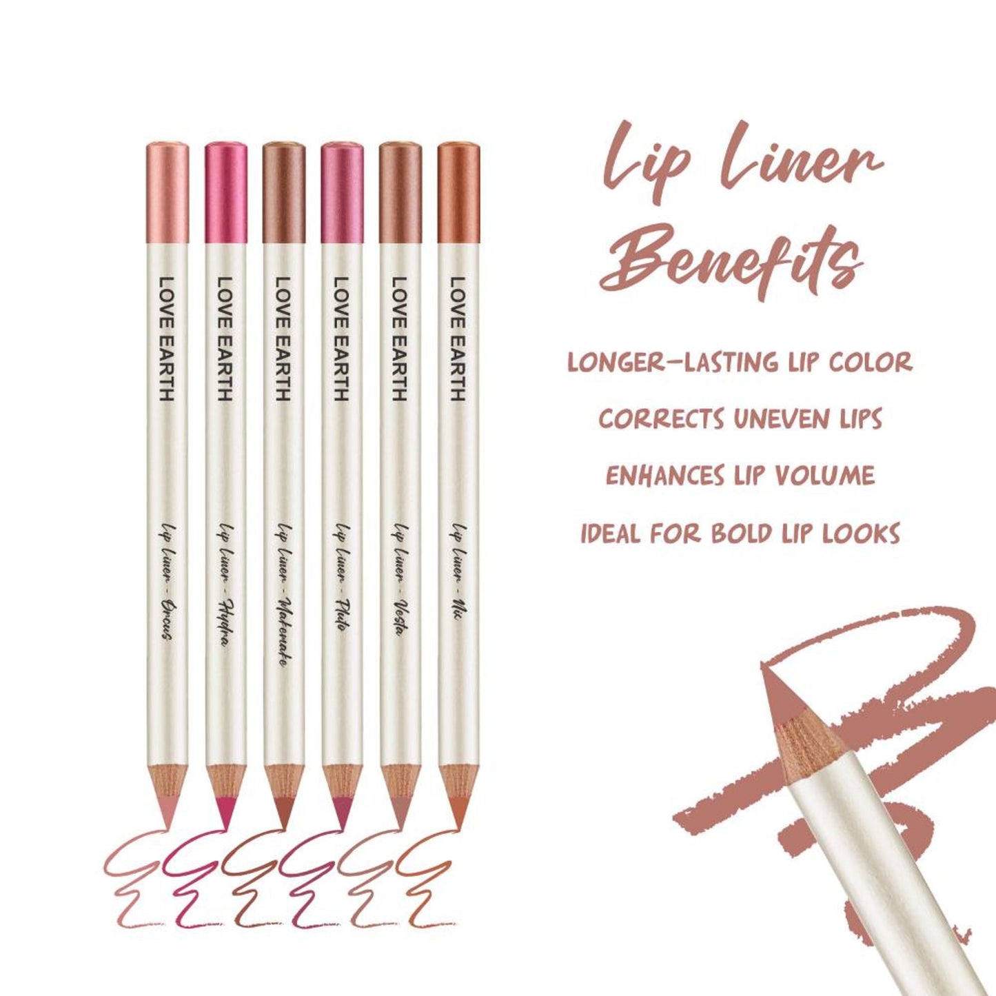 Love Earth Lip Liner Everyday Nudes - Vesta