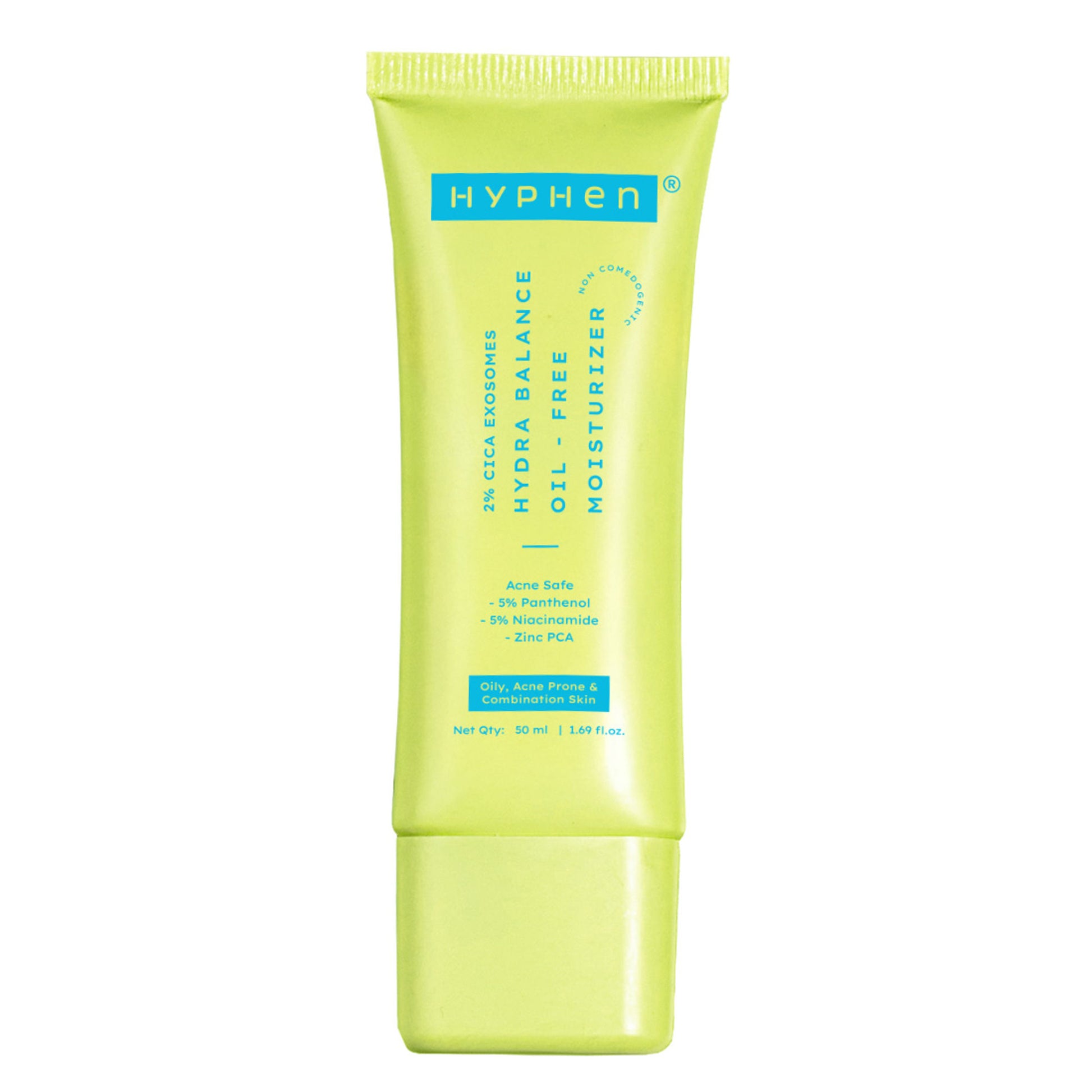 Hyphen 2% Cica Exosome Oil-Free Moisturizer 5% Niacinamide Controls Oil Non-sticky, Light Gel