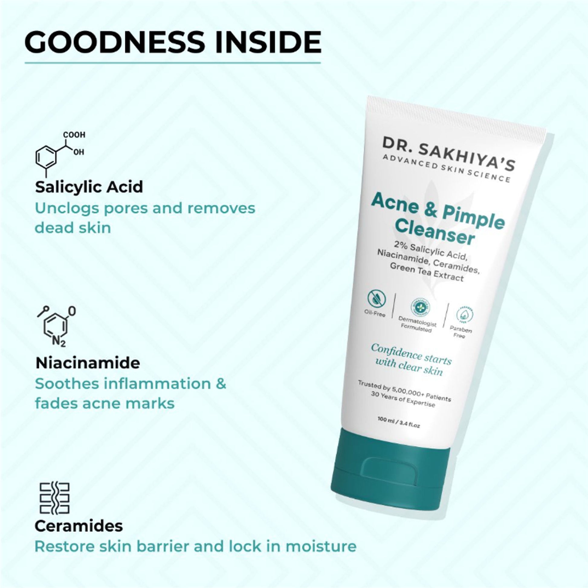 Dr. Sakhiya Acne & Pimple Cleanser