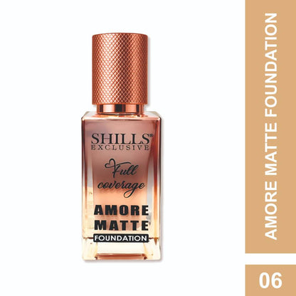 Shills Exclusive Full Coverage Amore Matte Foundation - 06