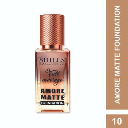 Shills Exclusive Full Coverage Amore Matte Foundation - 10