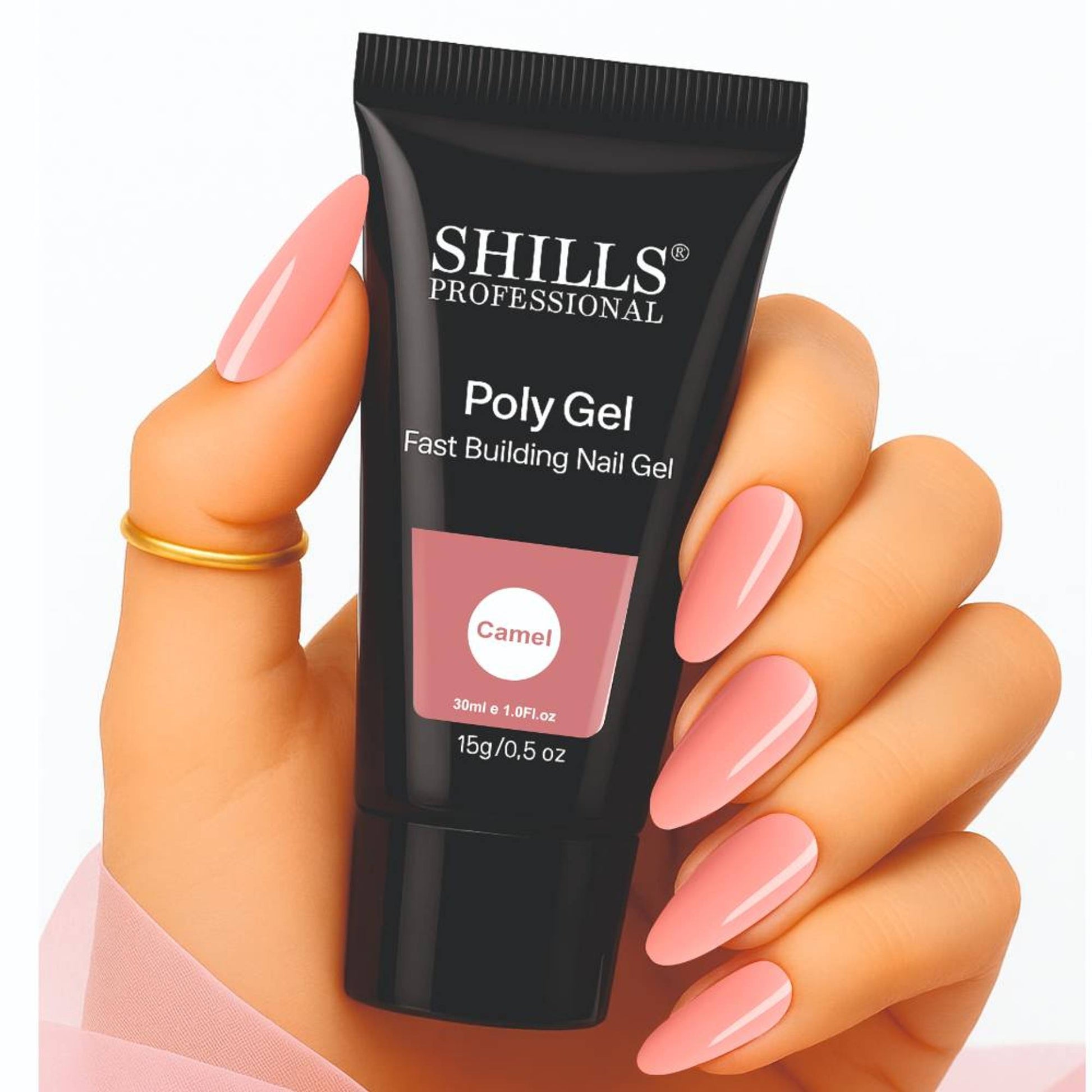 Shills Professional Nail Poly Gel - Camel