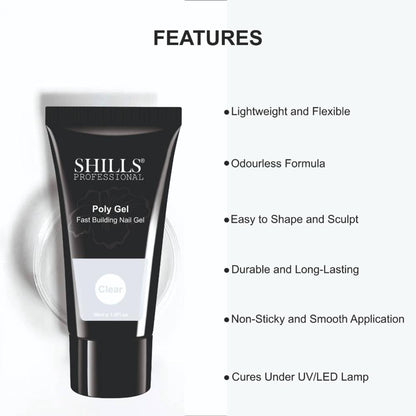 Shills Professional Nail Poly Gel - Camel