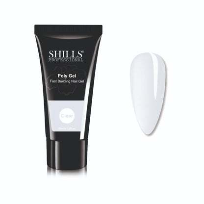 Shills Professional Nail Poly Gel - Clear