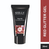 Shills Professional Nail Poly Gel - Red Glitter