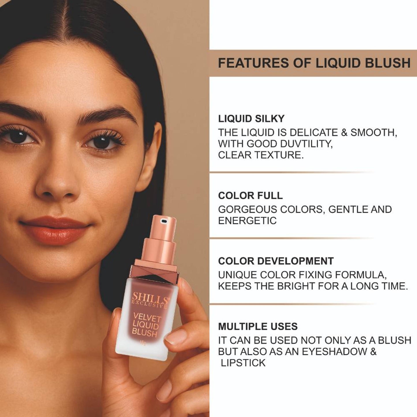 Shills Exclusive Velvet Liquid Blush - Lotus