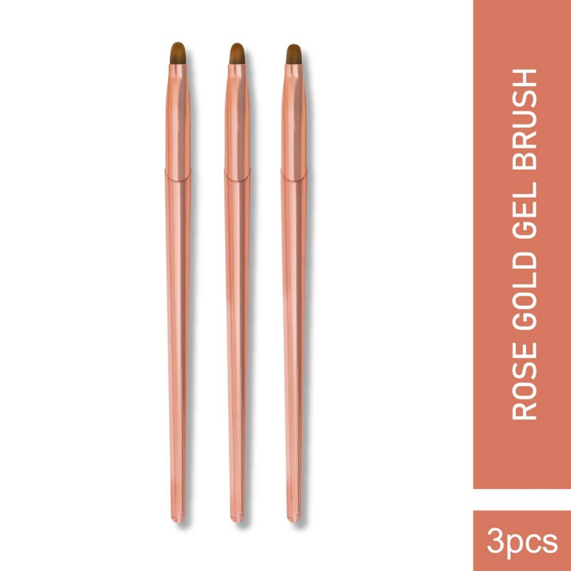 Shills Professional Rose Gold Gel Art Brush 3pcs