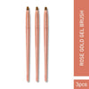 Shills Professional Rose Gold Gel Art Brush 3pcs