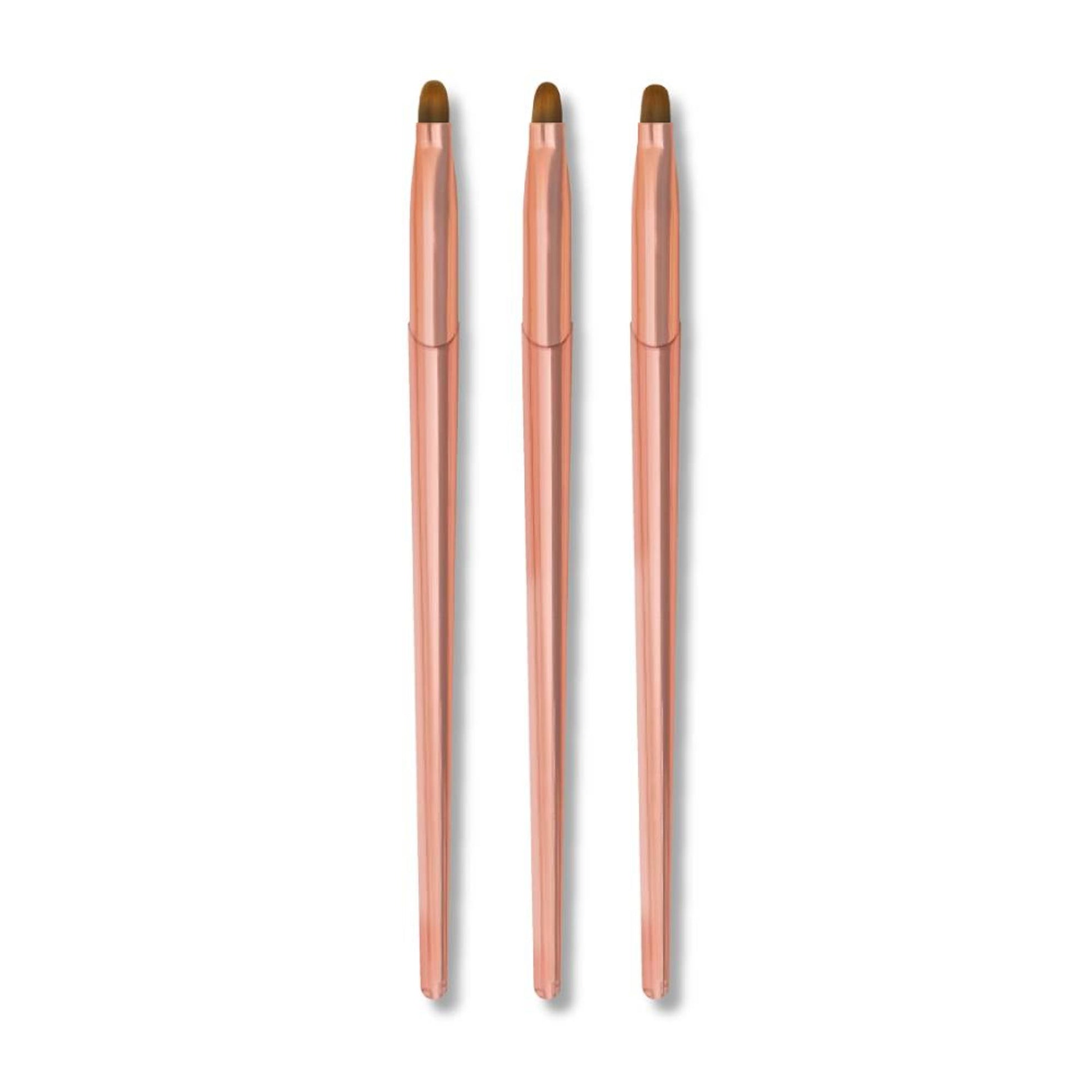 Shills Professional Rose Gold Gel Art Brush 3pcs