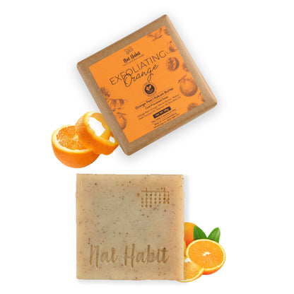 Nat Habit Setof Brightening Milk Rosehip & Exfoliating Orange Bath Soaps Combo