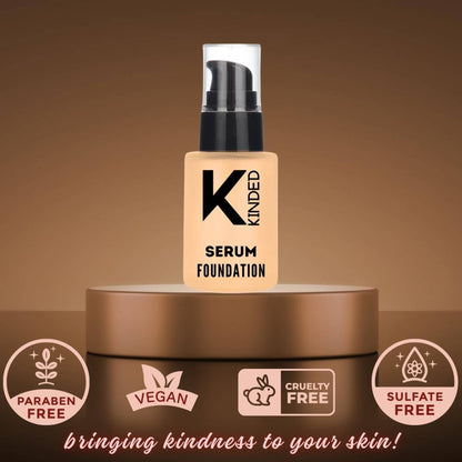 KINDED Serum Foundation Makeup With Avocado Oil Vitamin E Goodness - 01 Fair