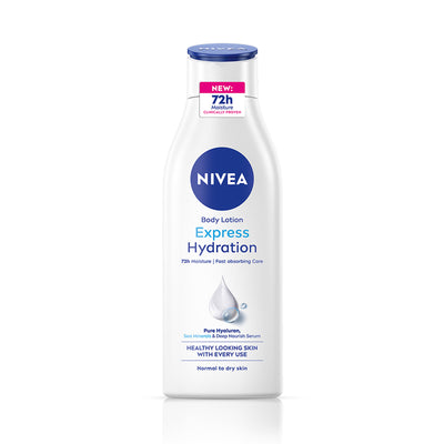 NIVEA Body Lotion for Normal Skin, Express Hydration, for Fast Absorption