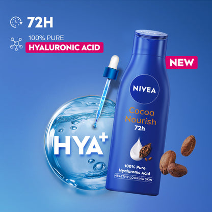 NIVEA 48H Deep Moisture Care Cocoa Butter & Vit E Body Lotion For Very Dry Skin