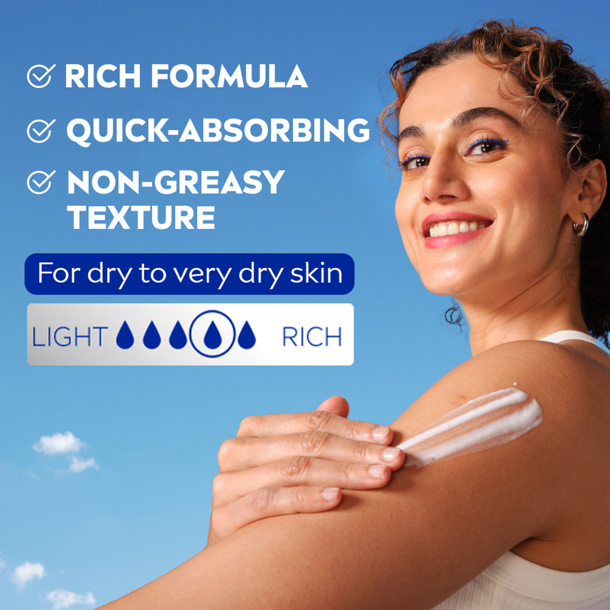NIVEA 48H Deep Moisture Care Cocoa Butter & Vit E Body Lotion For Very Dry Skin