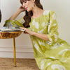 Dhiyona IE Women Floral Printed A-Line Pure Cotton Kurta Set