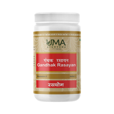 Uma Ayurveda Gandhak Rasayan Tablets