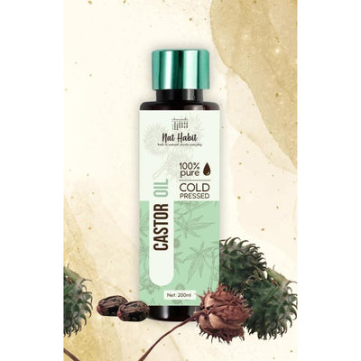 Nat Habit 100% Pure Cold Pressed Castor (Arandi) Oil