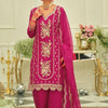 Dhiyona IE Ethnic Motifs Embroidered Thread Work Kurta With Patiala & Dupatta