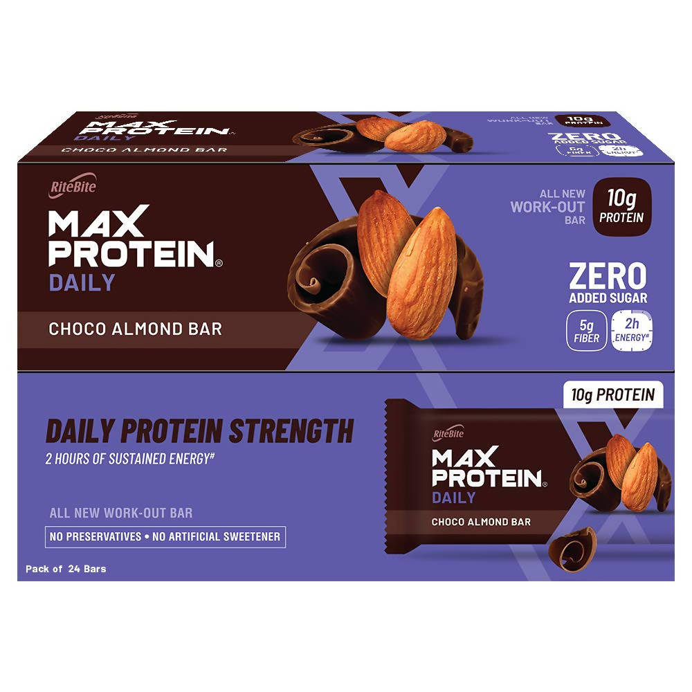 RiteBite Max Protein Daily Choco Almond Bar - Indyancart