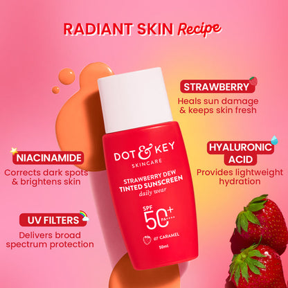 Dot & Key Strawberry Dew Tinted Sunscreen Sand, Pack of 2