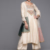 Dhiyona IE Women Embroidered Thread Work Cotton Kurta with Palazzos & Dupatta