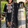 Indyancart IE Ethnic Motifs Embroidered Thread Work Pure Cotton Kurta with Trousers & Dupatta