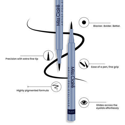 Miss Claire Artist Pen Eyeliner - Green
