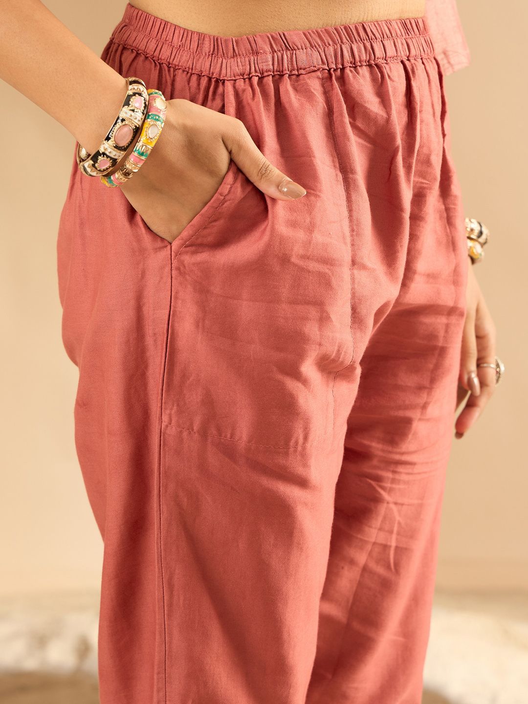 Indyancart IE Women Embroidered Kurta with Trousers & Dupatta