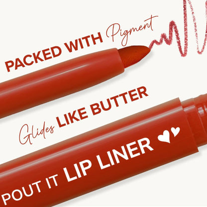 Mila Beauté Pout It Lip Liner Highly Pigmented & Non Drying Enriched With Squalene - Set Of 3
