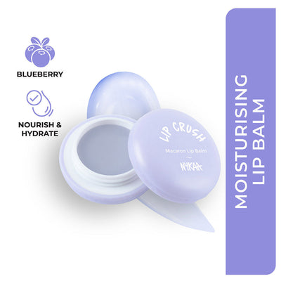 Nykaa Cosmetics Lip Crush Macaron Lip Balm - Blueberry 01