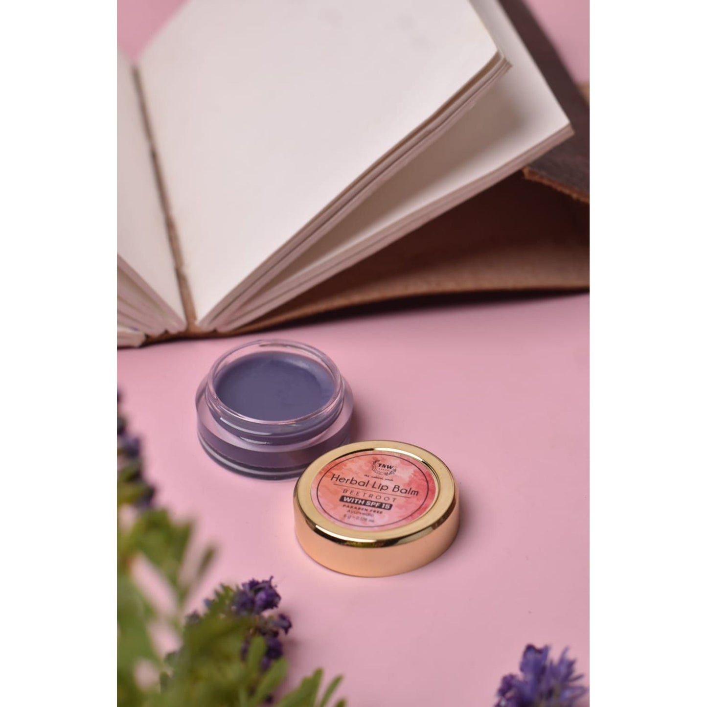 TNW The Natural Wash Herbal Beetroot Lip Balm With SPF 15 For Dry & Soft Lips - Non Sticky