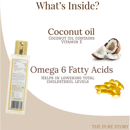 The Pure Story Natural Cold Pressed Coconut Hair Oil