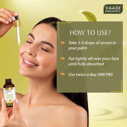 Vaadi Herbals 2% Alpha Arbutin Face Serum With Niacinamide & Hyaluronic Acid