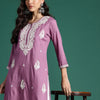 Indyancart IE Ethnic Motifs Embroidered Thread Work Kurta