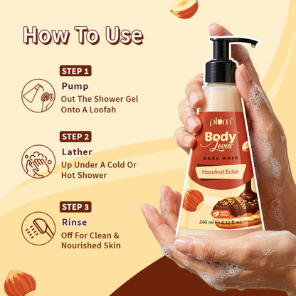 Plum BodyLovin' Hazelnut Eclair Body Wash | 240ml