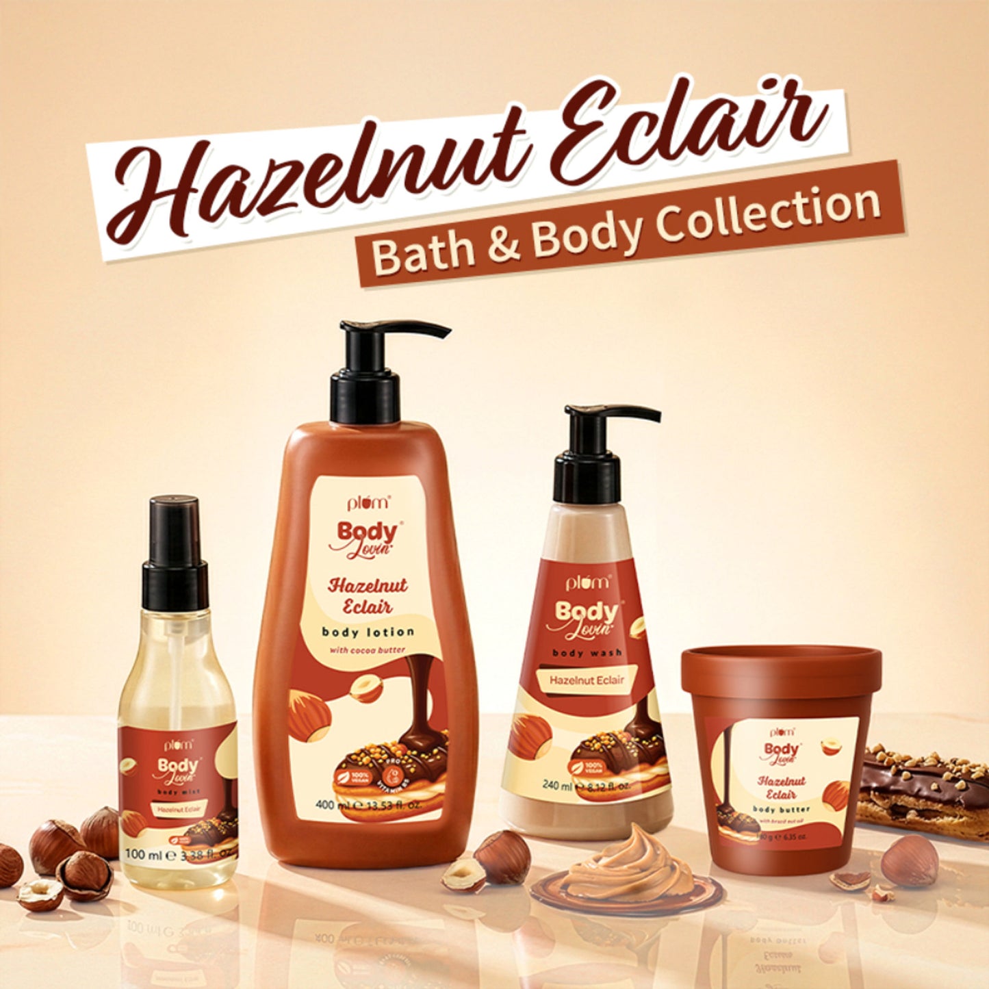 Plum BodyLovin' Hazelnut Eclair Body Wash | 240ml