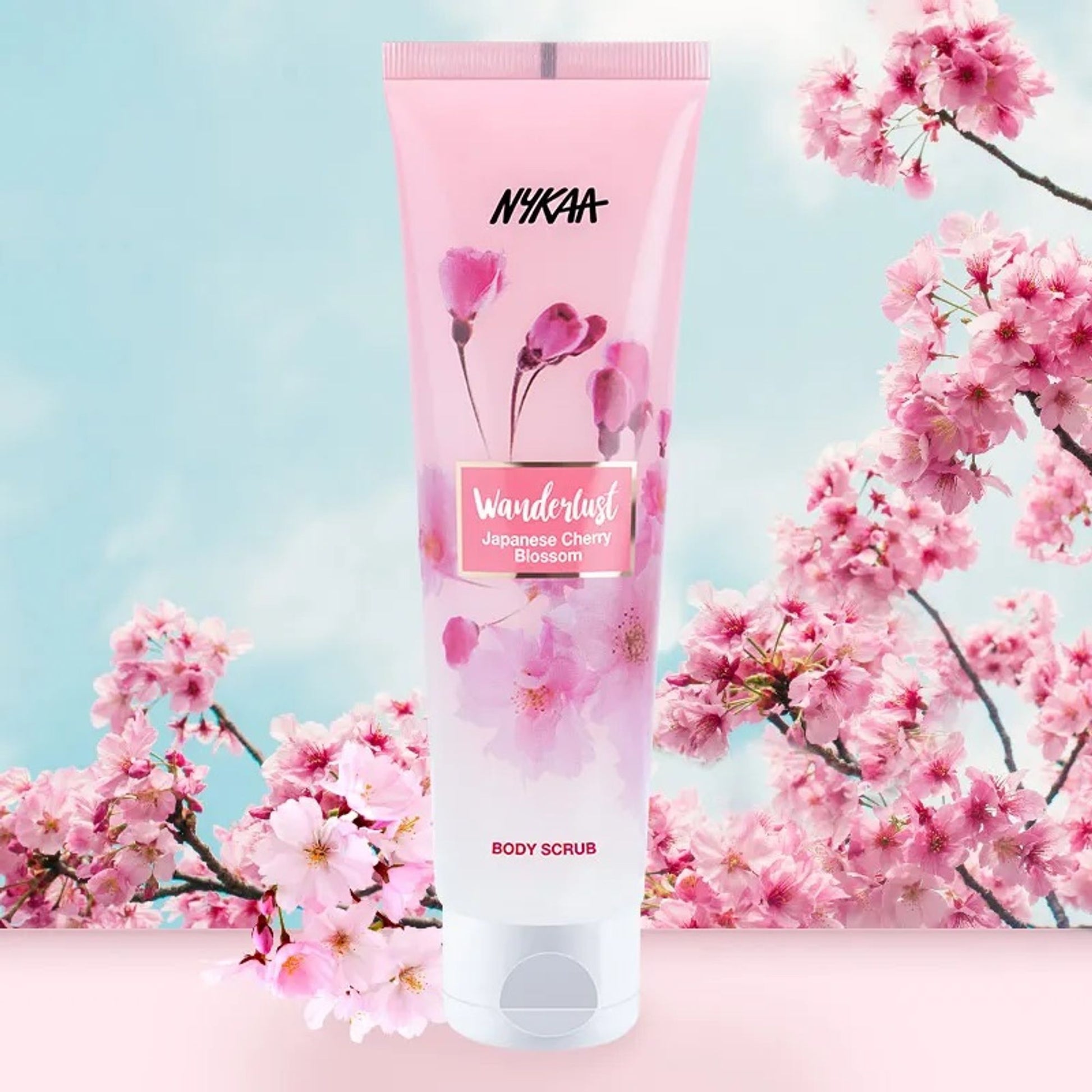 Nykaa Wanderlust Exfoliating Body Scrub - Japanese Cherry Blossom