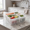 HomeWiz Fridge Storage Containers Large 6-Grid