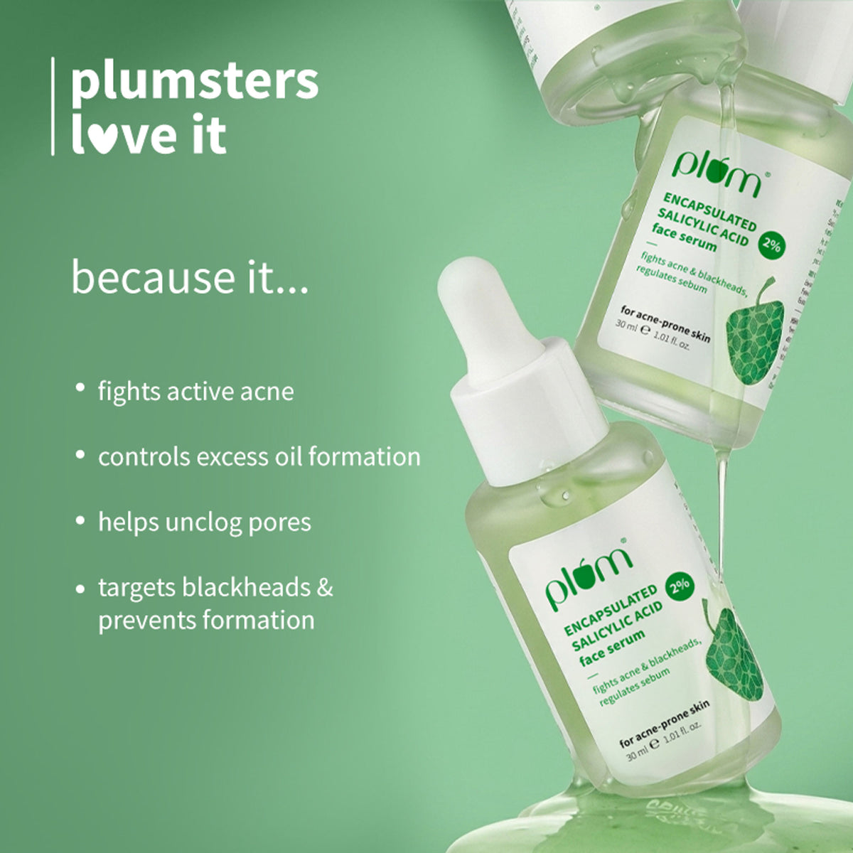 Plum 2% Encapsulated Salicylic Acid Face Serum