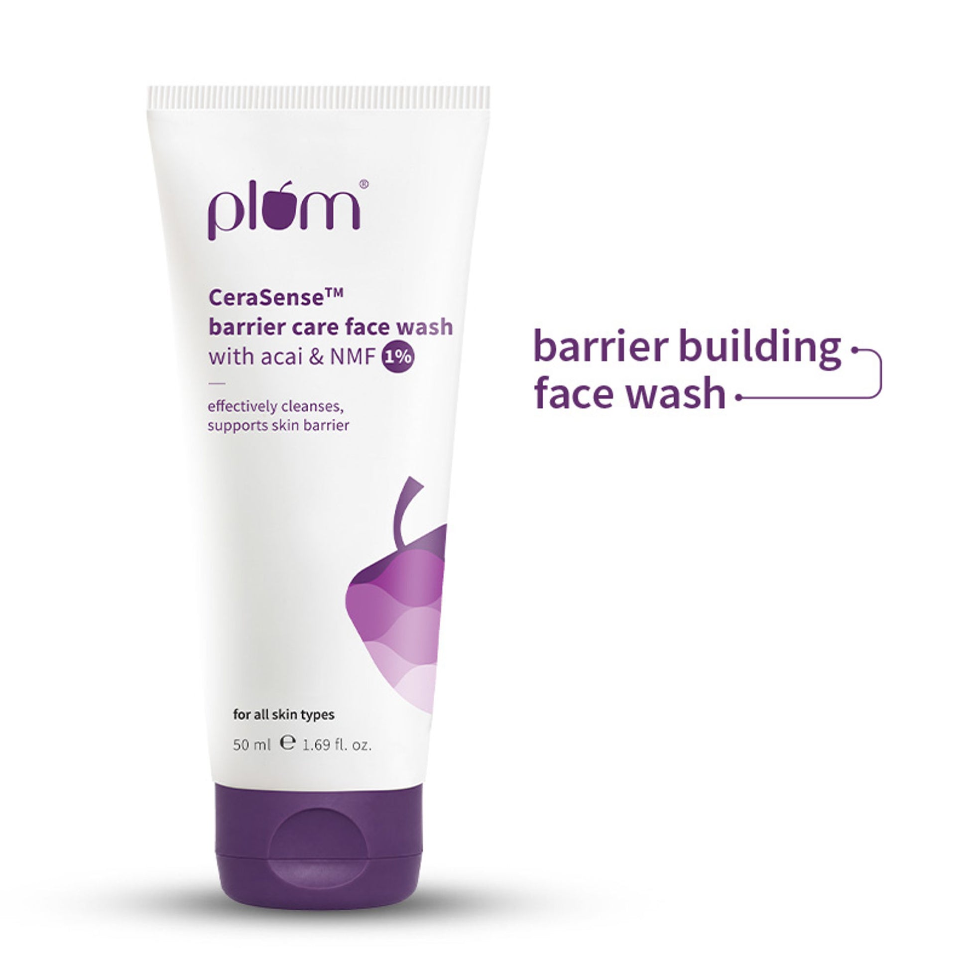 Plum CeraSenseTM Barrier Care Face Wash with Acai & 1% NMF