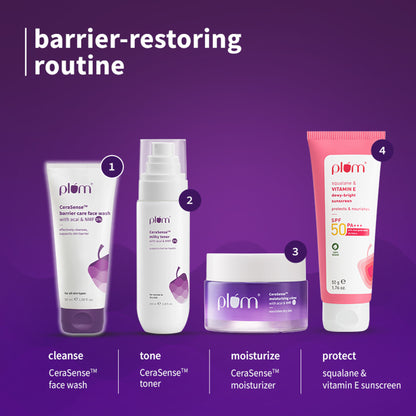 Plum CeraSenseTM Barrier Care Face Wash with Acai & 1% NMF
