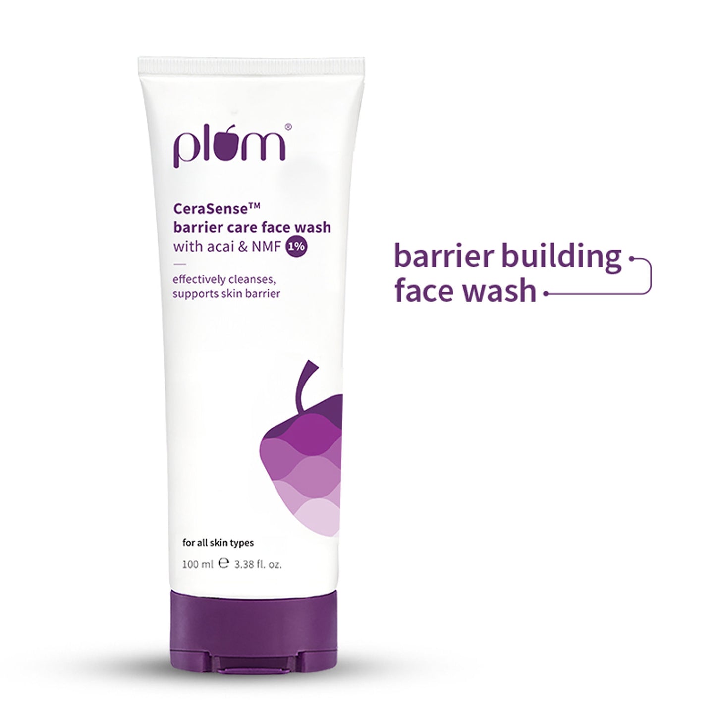 Plum CeraSenseTM Barrier Care Face Wash with Acai & 1% NMF