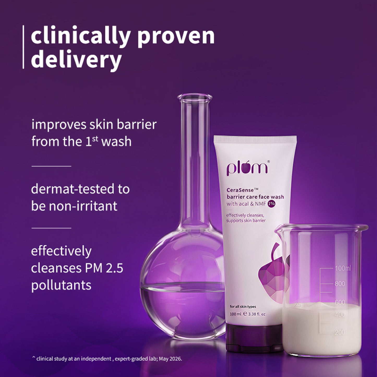Plum CeraSenseTM Barrier Care Face Wash with Acai & 1% NMF