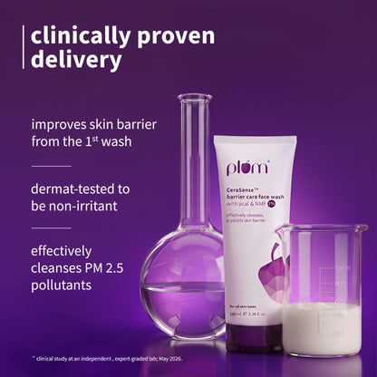 Plum CeraSenseTM Barrier Care Face Wash with Acai & 1% NMF