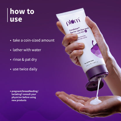 Plum CeraSenseTM Barrier Care Face Wash with Acai & 1% NMF
