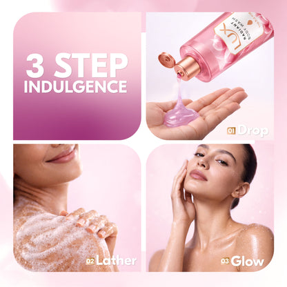 Lux French Rose Fragrance & Almond Oil Bodywash Shower Gel